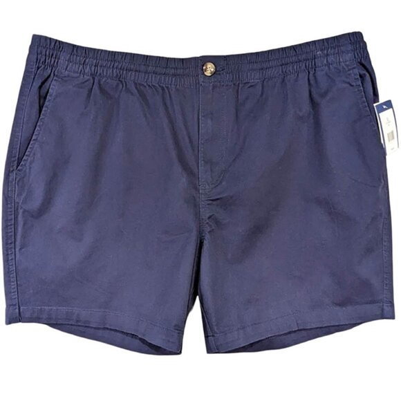 NEW Crown & Ivy Dad Shorts Mens XL Navy Cotton Resort Chino Driving Motion Flex - Picture 1 of 11